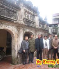 PGS TS Trương Quốc Bình thăm và làm việc với các vị đại diện của Họ Trương tại làng Lệ Mật, Gia Lâm, Hà Nội